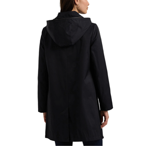 Lauren Ralph Lauren Faux-Leather-Trim Hooded Coat